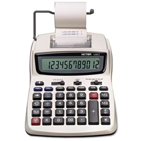 EZGENERATION Compact Desktop Calculator- 12-Digit LCD- Two-Color Printing- Black/Red EZ42181